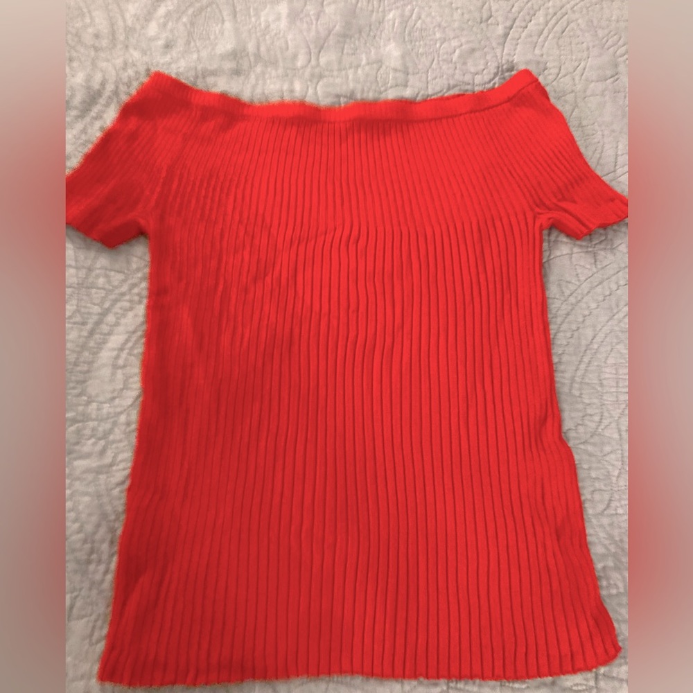 Ann Taylor Orange Top Size LP